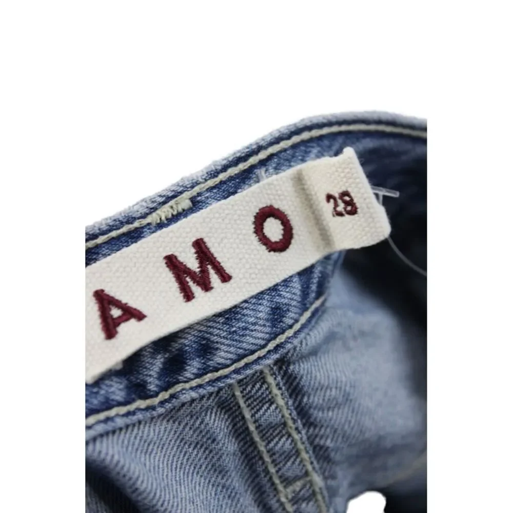 Amo Womens Cropped Blue Jeans Size 28